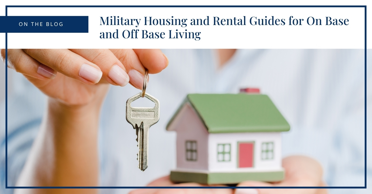 Military housing guide showing service members and families choosing on base and off base homes