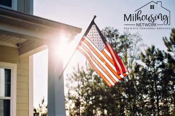 Military family moving together